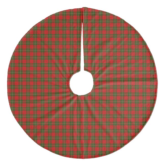 Saia Para Árvore De Natal De Lã Xadrez verde-vermelha MacGregor tartan (Frente)