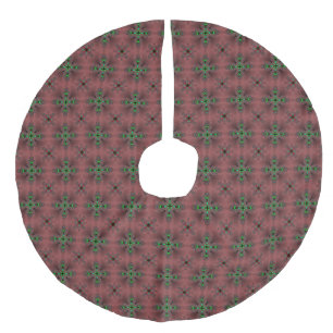 Saia Para Árvore De Natal De Linho Falso Artdeco de Natal em Estilo Retroativo