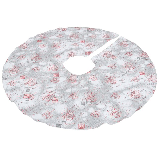 Saia Para Árvore De Natal De Linho Falso Camisa (Inclinado)