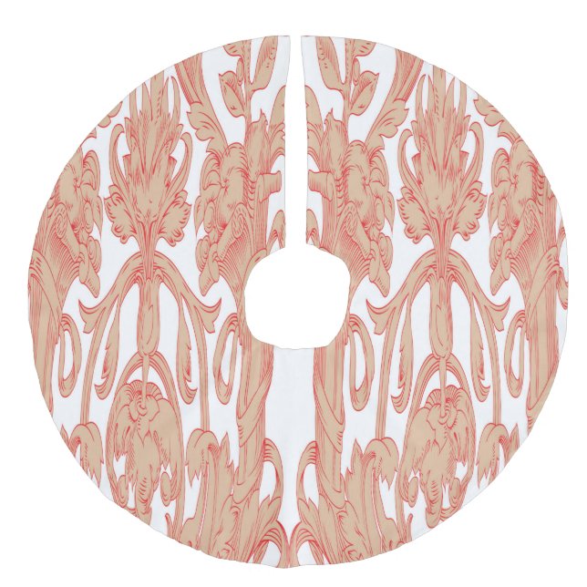 Saia Para Árvore De Natal De Linho Falso Camisa (Frente)