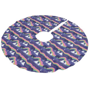 Saia Para Árvore De Natal De Linho Falso Camisa das luzes nortes