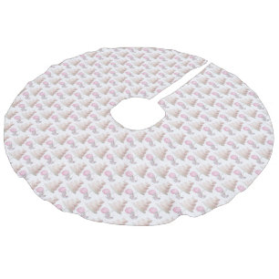 Saia Para Árvore De Natal De Linho Falso Camisa De Árvore De Bolo De Casamento