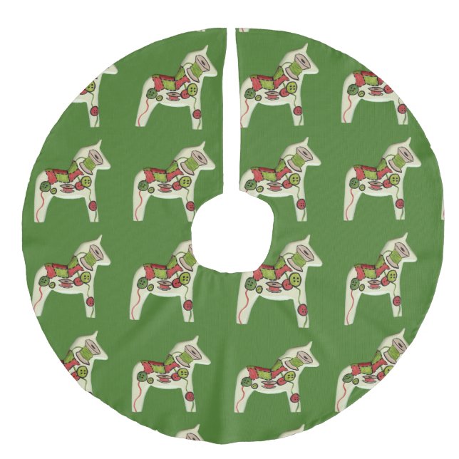 Saia Para Árvore De Natal De Linho Falso Camisa de Natal do Quilter (Frente)