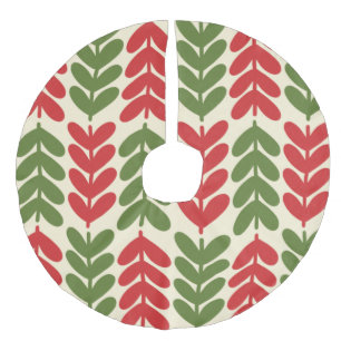 Saia Para Árvore De Natal De Linho Falso Folhas de Natal escandinavas em cores retrorreflec