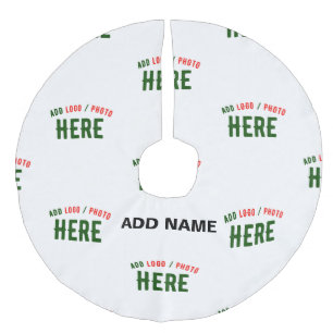 SAIA PARA ÁRVORE DE NATAL DE LINHO FALSO MARCA VERIFICADA BRANCA PERSONALIZÁVEL MODERNA