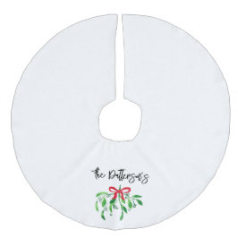 Saia Para Árvore De Natal De Linho Falso Mistura de Natal Nome Festivo Vermelho Verde