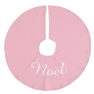 Saia Para Árvore De Natal De Linho Falso Natal de Férias Xmas de Rosas claro de Nome Person
