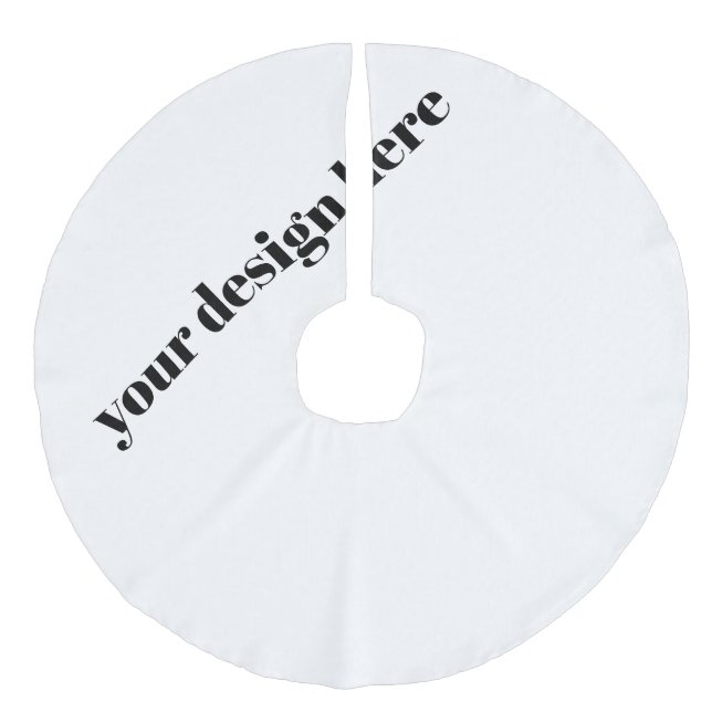 Saia Para Árvore De Natal De Linho Falso Personalizar (Frente)