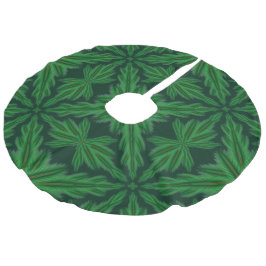 Saia Para Árvore De Natal De Linho Falso Pine Mandala Forest Tree Skirt