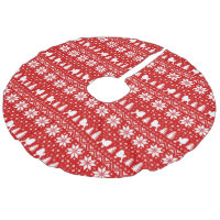 Toy Poodle Silhouettes Padrão de Natal