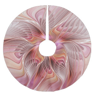 Saia Para Árvore De Natal De Poliéster Abstrato Angel Fantasy - Arte Fractal
