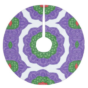 Saia Para Árvore De Natal De Poliéster Abstrato Caleidoscópio Salas de Natal Camisa
