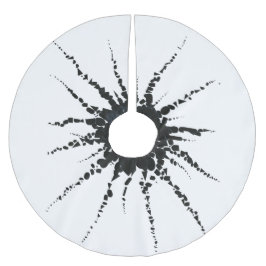 Saia Para Árvore De Natal De Poliéster Abstrato em fita e formas alfabéticas 3