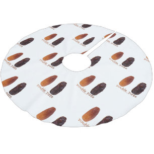 Saia Para Árvore De Natal De Poliéster Ameixas enrugadas de SlipperyJoe