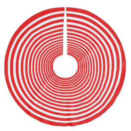 Saia Para Árvore De Natal De Poliéster Anéis vermelhos e brancos