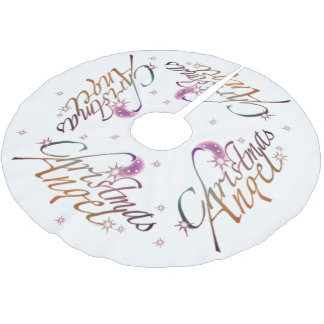 Saia Para Árvore De Natal De Poliéster Angel Natal