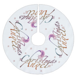 Saia Para Árvore De Natal De Poliéster Angel Natal