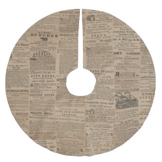 Saia Para Árvore De Natal De Poliéster Anúncios do Passado, NY 1856