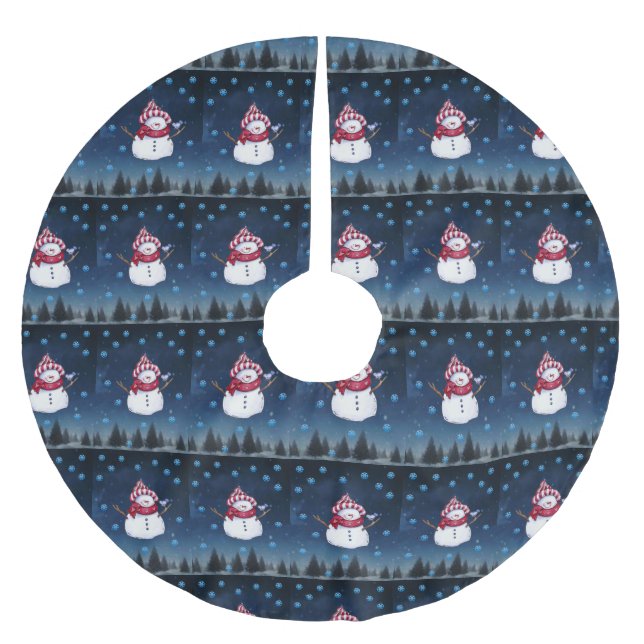 Saia Para Árvore De Natal De Poliéster Apoio de árvore de Natal (Frente)
