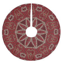 Apoio de árvore de Natal decorativo vermelho