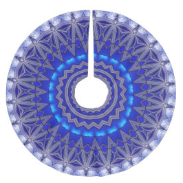 Saia Para Árvore De Natal De Poliéster Apoio de árvore decorativo azul