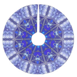Saia Para Árvore De Natal De Poliéster Apoio de árvore decorativo azul