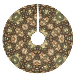 Saia Para Árvore De Natal De Poliéster Apoio de árvore decorativo dourado