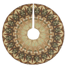 Apoio de árvore decorativo dourado