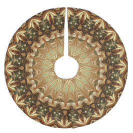 Saia Para Árvore De Natal De Poliéster Apoio de árvore decorativo dourado