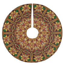 Apoio de árvore decorativo em verde dourado