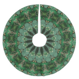 Saia Para Árvore De Natal De Poliéster Apoio de árvore decorativo verde
