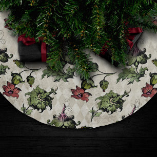Saia Para Árvore De Natal De Poliéster Apothecary Botanical Plano de Bruxas Steampunk
