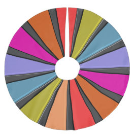 Saia Para Árvore De Natal De Poliéster Arte De Circo Para O Natal - Grande Topo