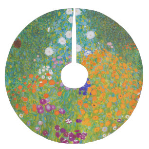 Saia Para Árvore De Natal De Poliéster Arte Floral de Jardim de Cottage Vintage de Gustav