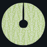 Saia Para Árvore De Natal De Poliéster Árvore de Natal abstrato<br><div class="desc">Padrão verde-claro de abstrato</div>