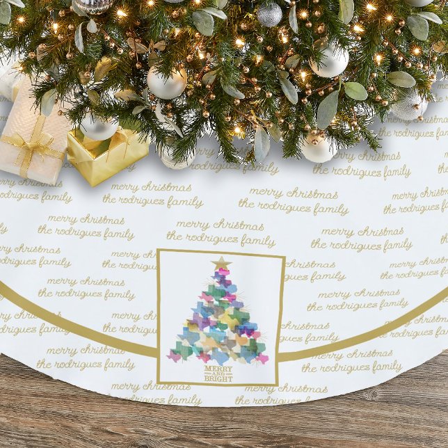 Saia Para Árvore De Natal De Poliéster Árvore de Natal Rustic Texas (Criador carregado)