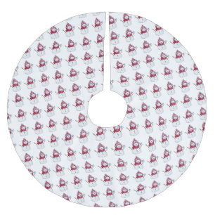 Saia Para Árvore De Natal De Poliéster Árvore de Natal Skirt Snowman