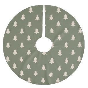 Saia Para Árvore De Natal De Poliéster Árvore de Pinheiro Minimalista Neutra Boho Farmhou