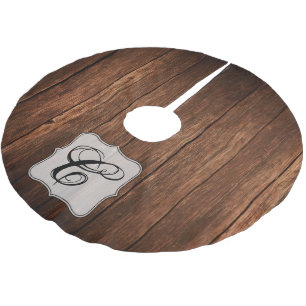 Saia Para Árvore De Natal De Poliéster Árvore Personalizada Camisola Barn Wood Country Ru