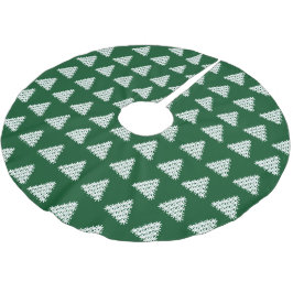 Saia Para Árvore De Natal De Poliéster Árvores brancas escuras e escuras do Natal