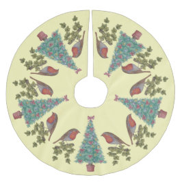 Saia Para Árvore De Natal De Poliéster árvores de natal decoradas com mari e robins