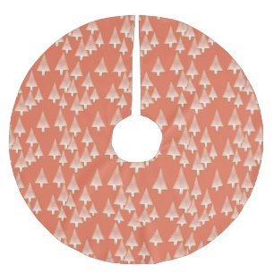 Saia Para Árvore De Natal De Poliéster Árvores de Natal metálicas modernas - cobre e ferr