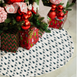 Saia Para Árvore De Natal De Poliéster Árvores marinhos de inverno