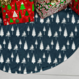 Saia Para Árvore De Natal De Poliéster Árvores marinhos de inverno