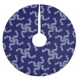 Saia Para Árvore De Natal De Poliéster Azul de Natal, decoração de Natal, Natal