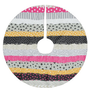 Saia Para Árvore De Natal De Poliéster Azulejos de patch: Design sem costura versátil.