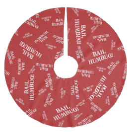 Saia Para Árvore De Natal De Poliéster Bah Humbug