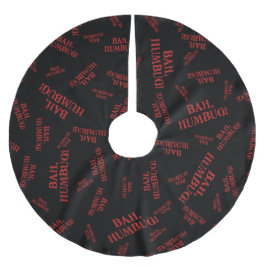 Saia Para Árvore De Natal De Poliéster Bah Humbug