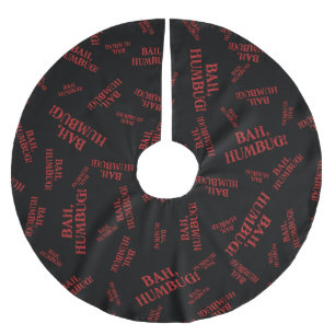 Saia Para Árvore De Natal De Poliéster Bah Humbug