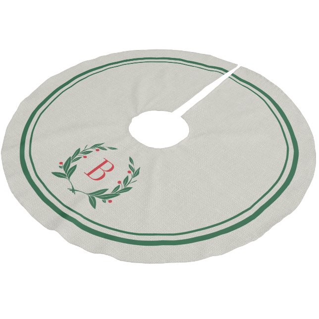 Saia Para Árvore De Natal De Poliéster Bandas de Natal e Camiseiros Monográficos (Inclinado)